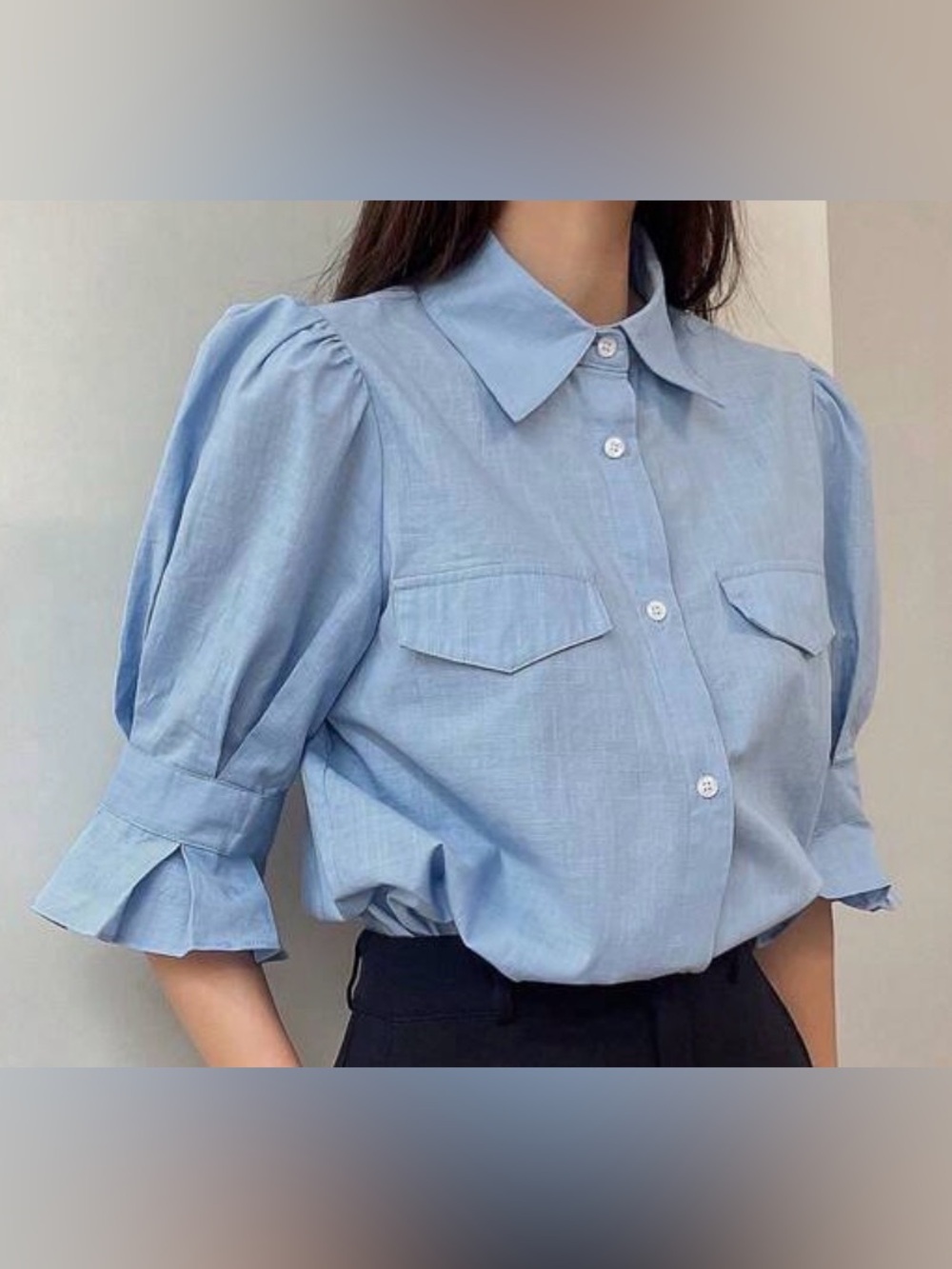 Light Blue Button-down Shirt